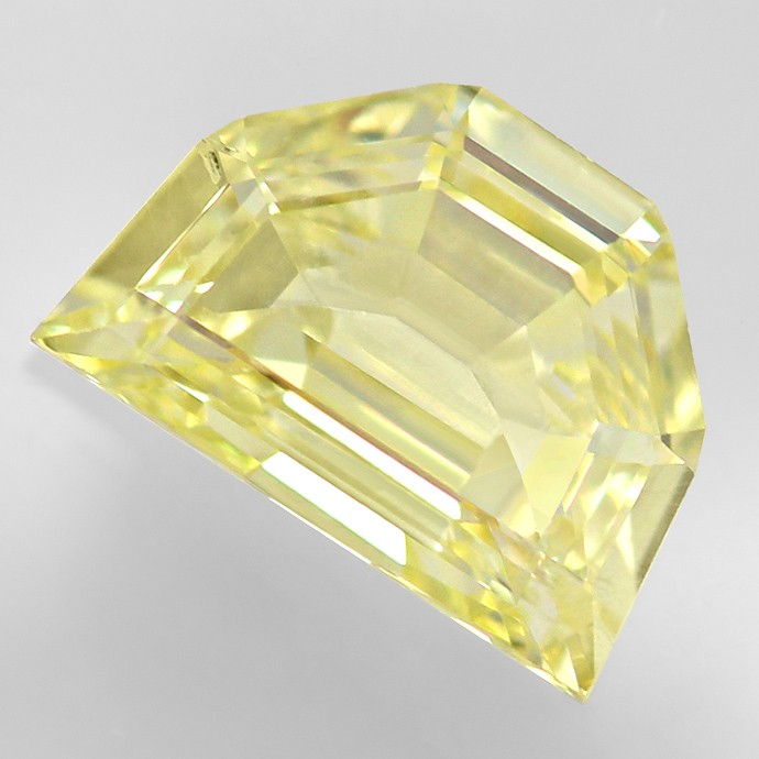 Foto 2 - Diamant 0,72ct Fancy Yellow Zitrone Shield Schliff, HRD, D6666