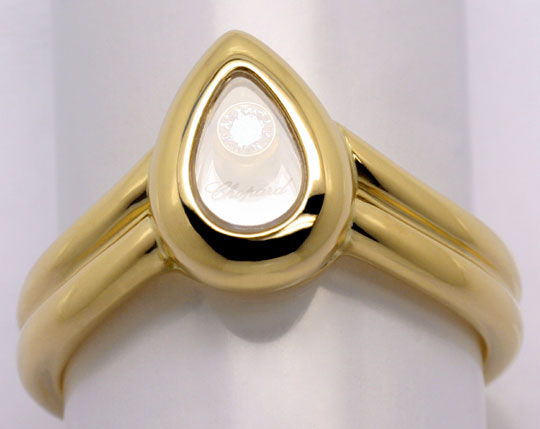 Foto 4 - Original Chopard Brillant-Ring Happy Diamonds Gelb Gold, S2909